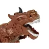 LEAN TOYS Fernbedienung Dinosaurier Dampfprojektor Braun