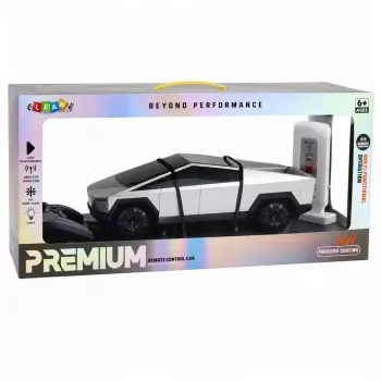 LEAN TOYS Ferngesteuerter Elektro-Pickup-Truck 1:12 mit Ladestation