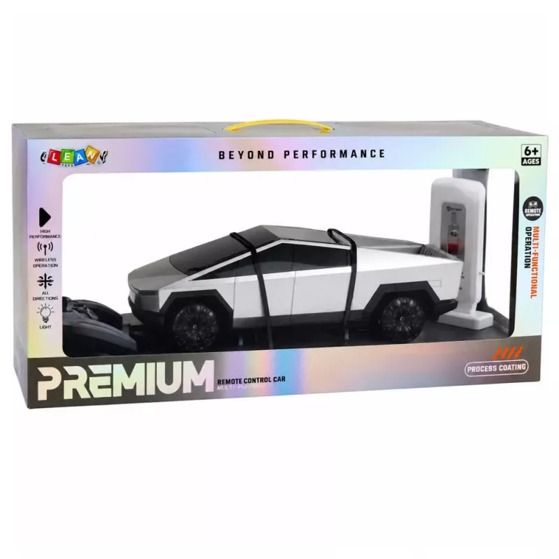 LEAN TOYS Ferngesteuerter Elektro-Pickup-Truck 1:12 mit Ladestation