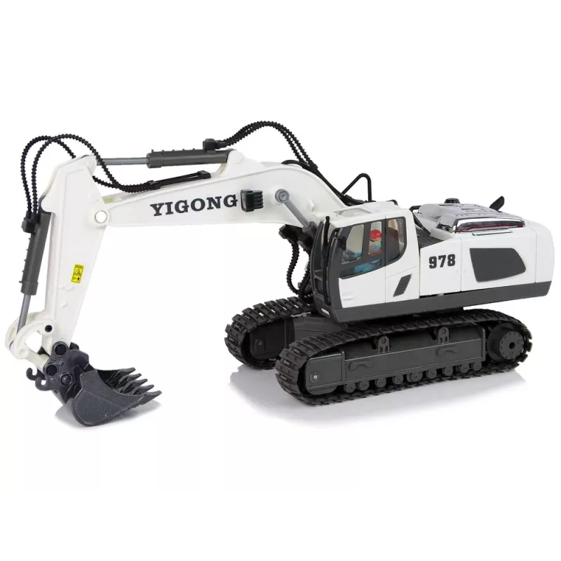 LEAN TOYS ferngesteuerter Bagger mit Raupenketten 2,4 GHz Pilot
