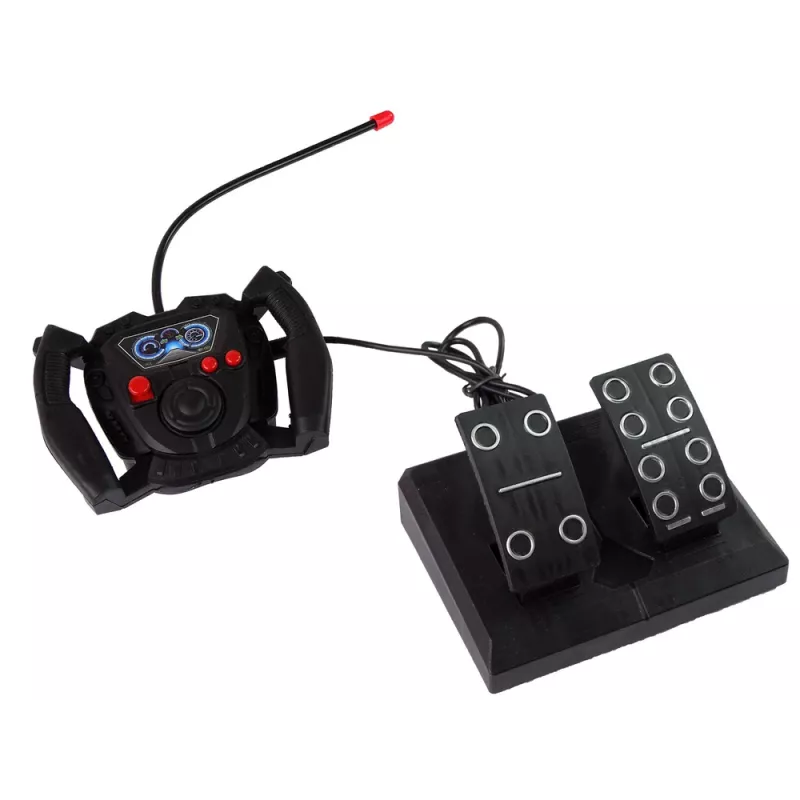 LEAN TOYS Ferngesteuerte Feuerwache mit Gaspedal und Bremse, Fernsteuerung, Sound