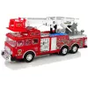 LEAN TOYS Ferngesteuerte Feuerwache mit Gaspedal und Bremse, Fernsteuerung, Sound