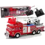 LEAN TOYS Ferngesteuerte Feuerwache mit Gaspedal und Bremse, Fernsteuerung, Sound