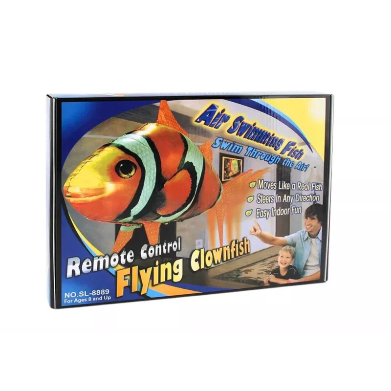 LEAN TOYS ferngesteuerter Fisch R/C Clownfisch orangefarbener Flugballon
