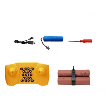 LEAN TOYS ferngesteuerter Gabelstapler 360-Grad-Drehung leuchtende Räder