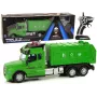 LEAN TOYS Müllwagen Pilot ferngesteuert 2.4G Lichter Geräusche Grün