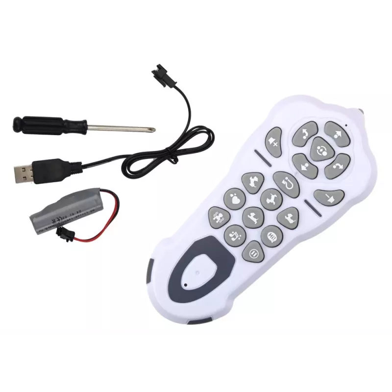 LEAN TOYS Ferngesteuerter interaktiver Roboterhund – Tanzen, Singen, programmierbare Befehle, Blau | DistriNode SA