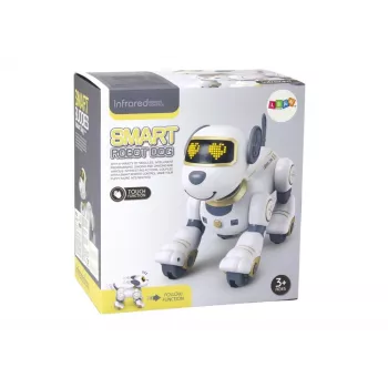 LEAN TOYS ferngesteuerter interaktiver Roboterhund – Gold, tanzend, programmierbar, wiederaufladbar