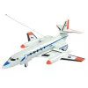 LEAN TOYS ferngesteuertes Passagierflugzeug mit LED-Leuchten 40 MHz Pilot