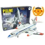 LEAN TOYS ferngesteuertes Passagierflugzeug mit LED-Leuchten 40 MHz Pilot