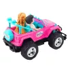 LEAN TOYS ferngesteuertes Off-Road-Auto mit Puppen Pink 1:16