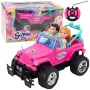 LEAN TOYS ferngesteuertes Off-Road-Auto mit Puppen Pink 1:16