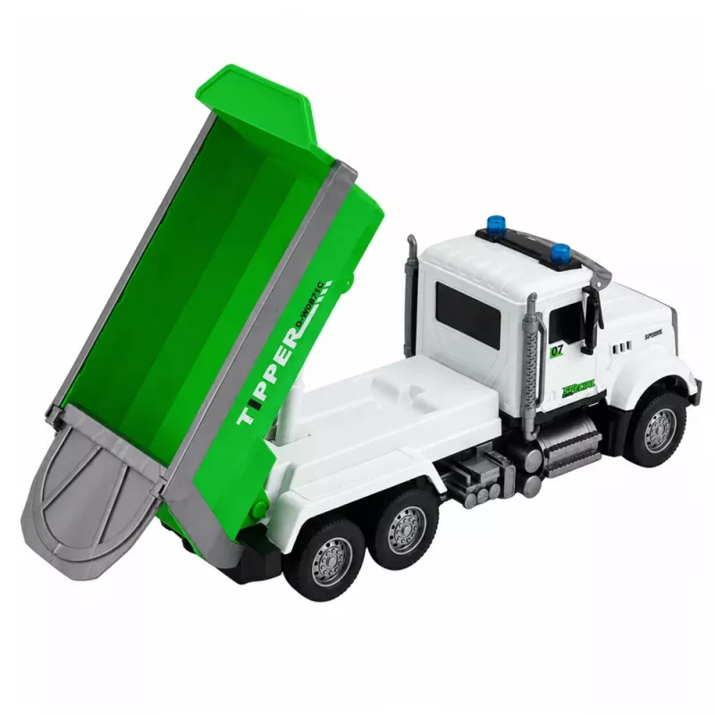 LEAN TOYS Ferngesteuerter RC-Kipper mit beweglicher Mulde Grün 1:14