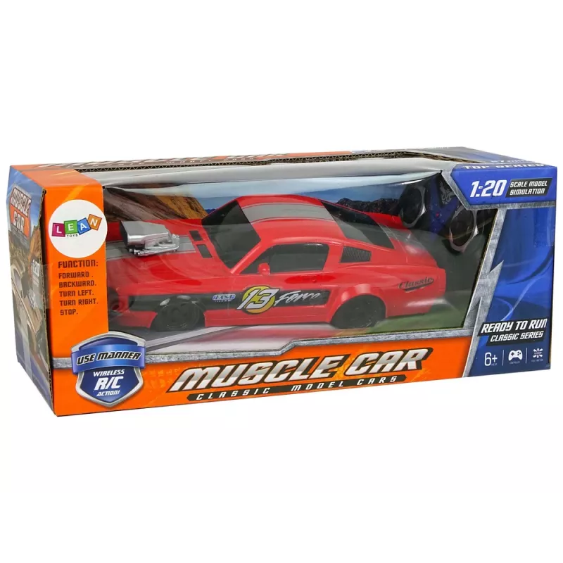 LEAN TOYS ferngesteuerter Sportwagen 1:20 Red Pilot