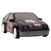 LEAN TOYS ferngesteuerter Sportwagen R/C 1:24 Schwarz, austauschbare Räder