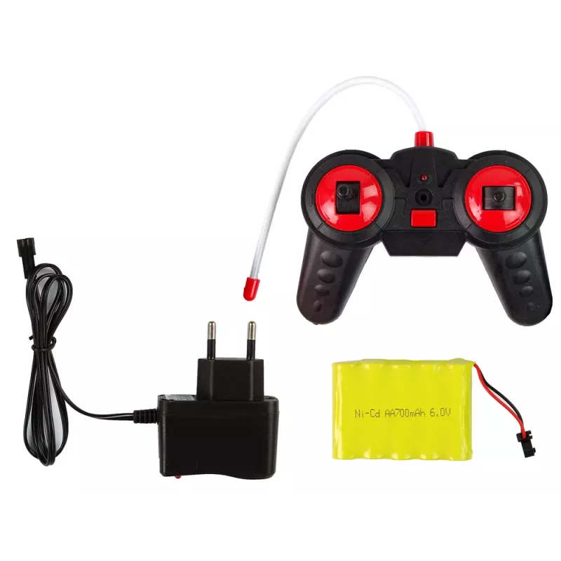 LEAN TOYS ferngesteuerter Sportwagen mit LED-Frontscheinwerfern und R/C-Fernbedienung
