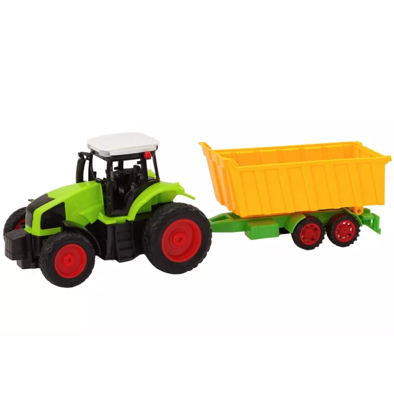LEAN TOYS Ferngesteuerter Traktor mit Anhänger RC 1:16 Grün