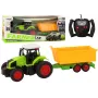LEAN TOYS Ferngesteuerter Traktor mit Anhänger RC 1:16 Grün