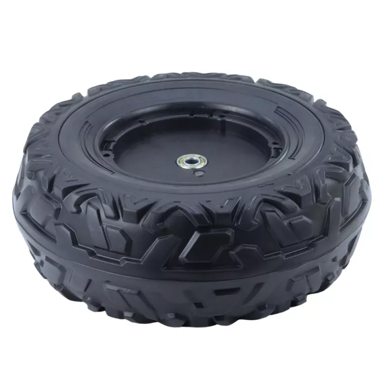 LEAN TOYS Ersatzrad für batteriebetriebenes Kinderfahrzeug DK-CA002 (230 mm, schwarz, PP-Kunststoff)
