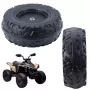 LEAN TOYS Ersatzrad für batteriebetriebenes Kinderfahrzeug DK-CA002 (230 mm, schwarz, PP-Kunststoff)