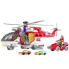 LEAN TOYS Rettungshubschrauber Multifunktions-Zubehör mit Licht- und Soundeffekten