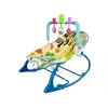 LEAN TOYS Rocking Chair 2in1 Blue Zebra Sounds Vibration