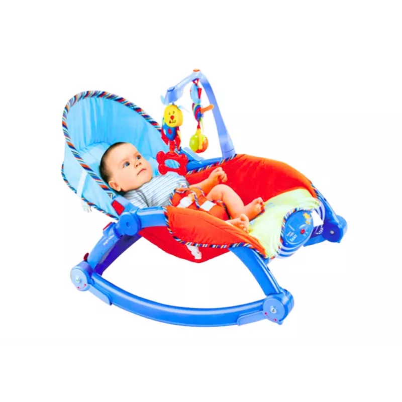 LEAN TOYS Schaukelstuhl für Neugeborene und Kleinkinder Bunt
