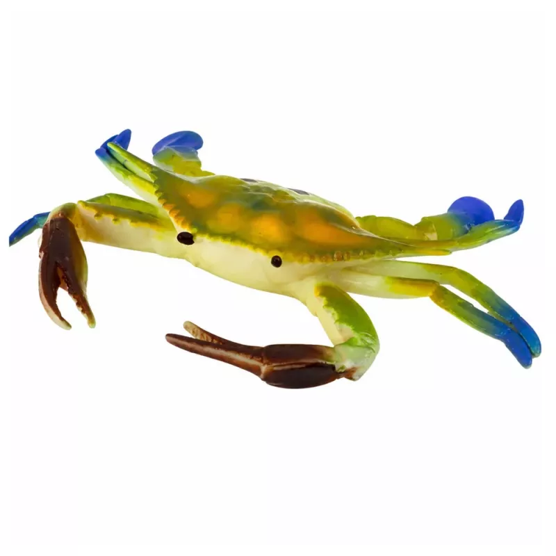 LEAN TOYS Gummikrabbe Figur dehnbar realistisch Meerestier 19cm