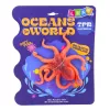 LEAN TOYS Gummi-Oktopus-Figur dehnbar realistisches Meerestier 12cm