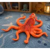 LEAN TOYS Gummi-Oktopus-Figur dehnbar realistisches Meerestier 12cm