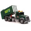 LEAN TOYS Müllwagen mit Behältern Dunkelgrün mit Geräuschen und Licht