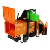 LEAN TOYS Müllwagen mit Reibungsantrieb und Soundeffekten Orange