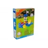 LEAN TOYS Sandkastentisch mit Förmchen, Schaufel, Rechen und Wolke - Mehrfarbig