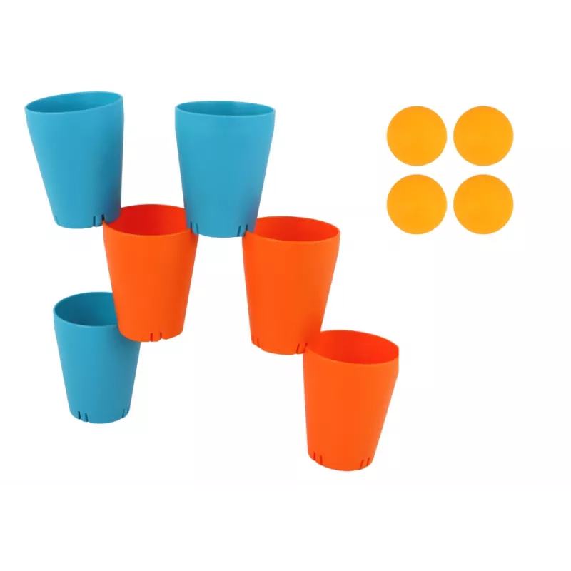LEAN TOYS Sensorisch speziell entwickelter Becherboden für Spielbecher 3in1 kreatives 16-teiliges Puzzle