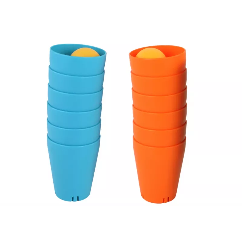 LEAN TOYS Sensorisch speziell entwickelter Becherboden für Spielbecher 3in1 kreatives 16-teiliges Puzzle