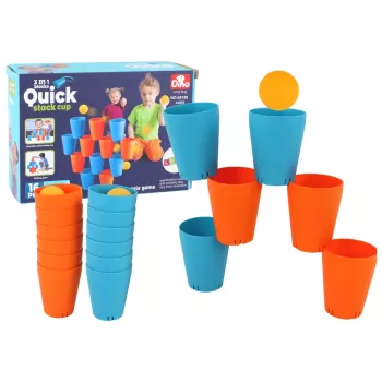 LEAN TOYS Sensorisch speziell entwickelter Becherboden für Spielbecher 3in1 kreatives 16-teiliges Puzzle