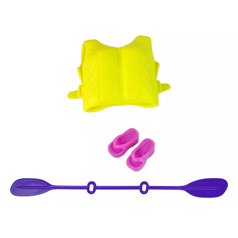 LEAN TOYS Set Puppenzubehör Kayak Pink