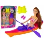 LEAN TOYS Set Puppenzubehör Kayak Pink