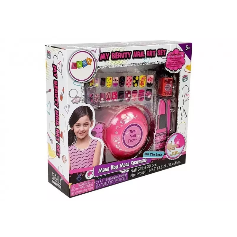 LEAN TOYS Set zum Bau eines Nagellacktrockners, verschiedene Designs