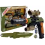 LEAN TOYS Set Militärpistole Gewehr Messer Medaille Zielfernrohr