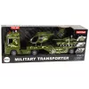 LEAN TOYS Set Militärpanzer Reibungsantrieb Hubschrauber LKW