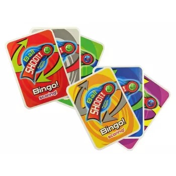 LEAN TOYS 4-in-1 Arcade-Spiele-Set Basketball Football Shield Bowling Dart