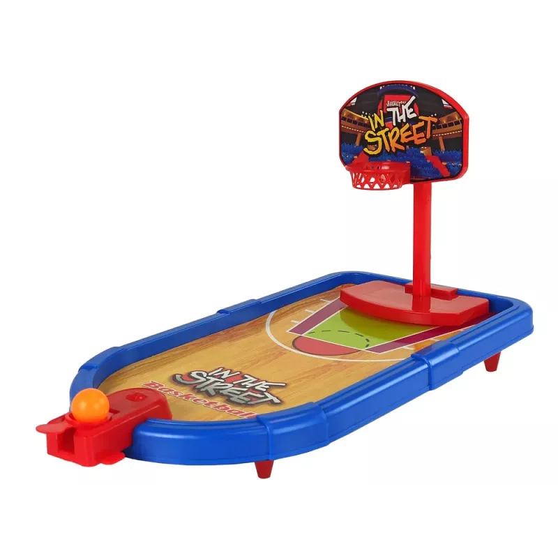 LEAN TOYS 4-in-1 Arcade-Spiele-Set Basketball Football Shield Bowling Dart