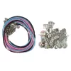 LEAN TOYS Set Armbänder, Ketten und bunte Schmuckperlen