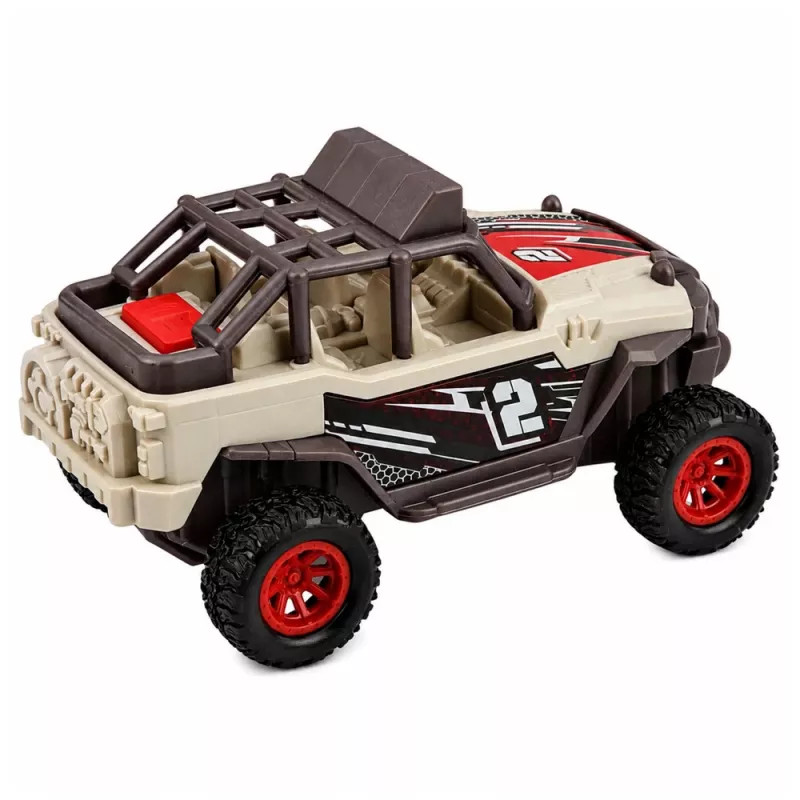 LEAN TOYS Set aus Geländewagen mit Licht und Sound, 2 Stück