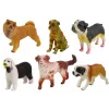 LEAN TOYS Set Hunde Figuren Hunderassen 6 Elemente