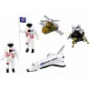 LEAN TOYS Figuren-Set Space Truck Rocket 15-tlg.