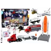 LEAN TOYS Figuren-Set Space Truck Rocket 15-tlg.