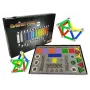 LEAN TOYS Set Magnastix Magnetbausteine 560 + Board
