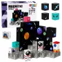 LEAN TOYS Set aus magnetischen Bausteinen Würfeln Pixels 3D Space 100 Stück